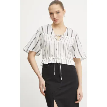 Dámská halenka Halenka Pinko dámská, bílá barva, vzorovaná, 104947 A2FY 104947.A2FY 00A, vel. S