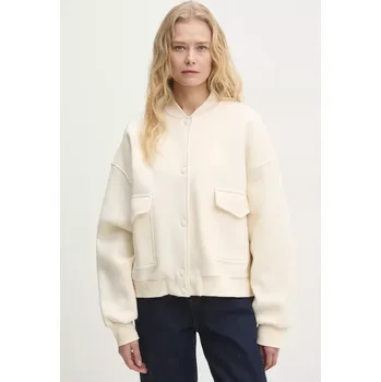 Dámská mikina Mikina Answear.LAB dámská, béžová barva, hladká LD2266.hlk 01X, vel. S/M