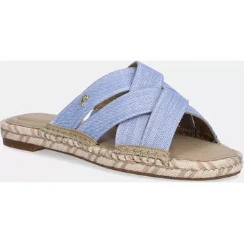 Dámské pantofle Pantofle Tommy Hilfiger CHAMBRAY ESPADRILLE MULE dámské, modrá barva, FW0FW08501 50X, EUR 37