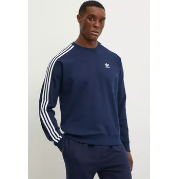 Pánská mikina Mikina adidas Originals 3-Stripes pánská, tmavomodrá barva, s potiskem, IM4515 59X, vel. S