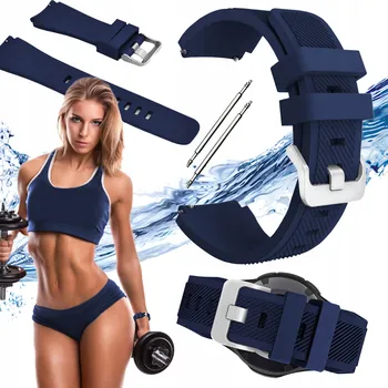 Pouzdro na mobilní telefon Řemínek ChronSmarta pro Samsung 20mm, modrý