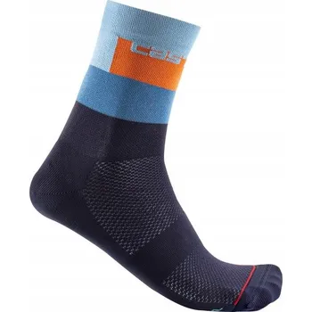 Pánské ponožky Ponožky Castelli Blocco 15 belgian blue S/M 36-39