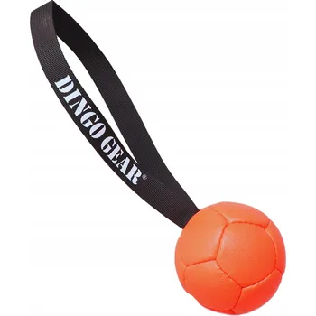 Hračka pro psa Dingo Gear Míček s úchytem nafukovací oranžový průměr 8 cm
