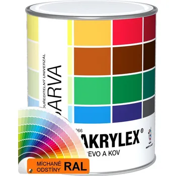 barva na kov BAKRYLEX EMAIL LESK - 0,7 kg - RAL 5017 dopravní modrá