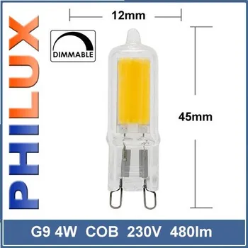 Žárovka LED G9 230V 4W COB 480lm stmívatelná teplá mini