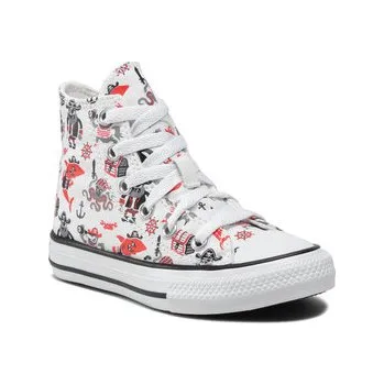 Pánské tenisky Plátěnky Converse Chuck Taylor All Star Pirate 372874C Bílá 30