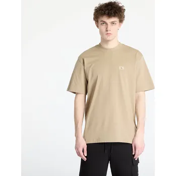 Pánská móda Tričko Calvin Klein Jeans Woven Label Relaxed Tee Brown M