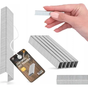 Spona do sešívačky 3000x SVORKY DO SEŠÍVAČKY 8 mm 53A ČALOUNICKÉ SVORKY Náhradní Silné NEREZOVÉ