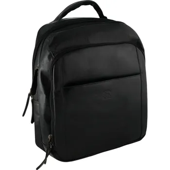 Městský batoh Větší pánský pracovní kožený batoh Walnez, černá