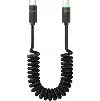 Datový kabel Kabel Tech-protect USB-C - USB-C 1 m černý