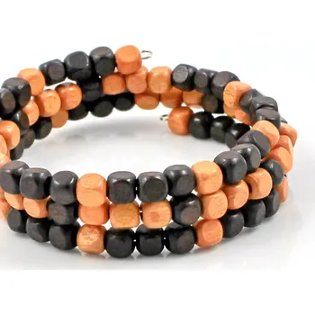 Náramek Náramek Kostkovaný oranžovohnědý