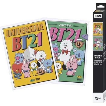 Plakát GB eye Chibi Plakát BT21 Ročník Universtar, 52 × 38 cm BH294
