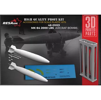 Plastikový model RESARM 1/48 MK-84 2000 lb. Aircraft Bombs (2 pcs.)