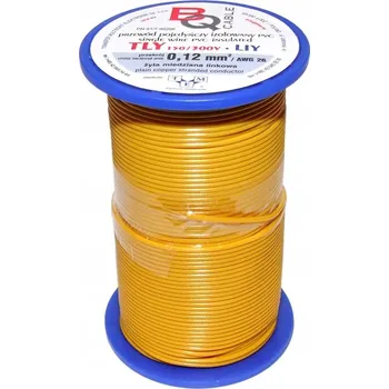 elektrický kabel Kabel TLY/LIY 0,12 mm2 50 m Žlutý