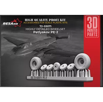 Plastikový model RESARM 1/72 Petlyakov Pe-2 wheels set