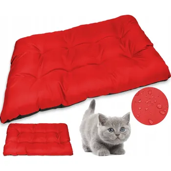 Pelíšek pro psa PELÍŠEK DLA PSA KOTA POLŠTÁŘ 120x80 CM ČERVENÝ