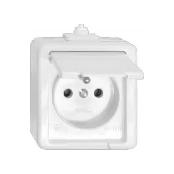 Elektrická zásuvka Elektrická Zásuvka nástěnná Timex-Elektro bílá