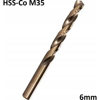 Vrták Vrták HSS-Co M35 Kobaltový vrták do kovu 6 mm