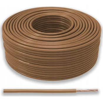elektrický kabel DRÁT 2,5mm2 LgY 2,5mm JEDNOŽILOVÝ VODIČ 1x2,5 mm2 HNĚDÝ KABEL 10 m