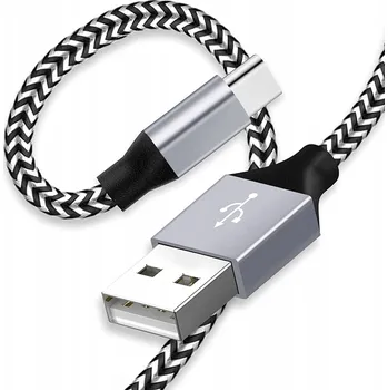 Datový kabel USB kabel - USB typ C opletený 5V 2,4A 1,8m