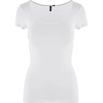 Dámské tričko BÍLÉ BASIC TRIČKO DÁMSKÉ Vero Moda