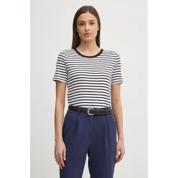 Pánské tričko Bavlněné tričko United Colors of Benetton bílá barva, 30YSE16A0 00A, vel. S