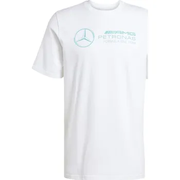 Pánské tričko adidas Mercedes AMG Petronas Formula One Team DNA Graphic pánské tričko White/Mint Rush XL
