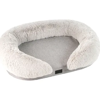 Pelíšek pro psa O'LALA PETS PELECH FANTASTIC LUXURY ŠEDÁ Velikost: 130X90 CM