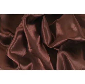 Satén elastický, hnědý, látka, metráž