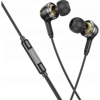 Sluchátka Borofone Sluchátka BM90 Miller s mikrofonem, černá