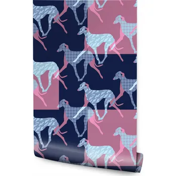 Fototapeta Tapeta pro děti BAREVNÉ Siluety Psů Dekorace