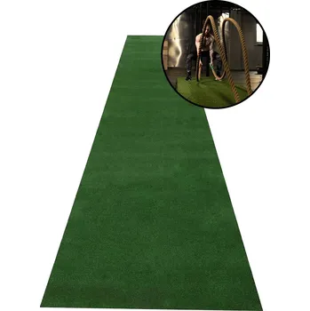 Zátěžová podložka Umělý trávník STRENGTHSYSTEM Sprint track basic 10x2 m tmavě zelená