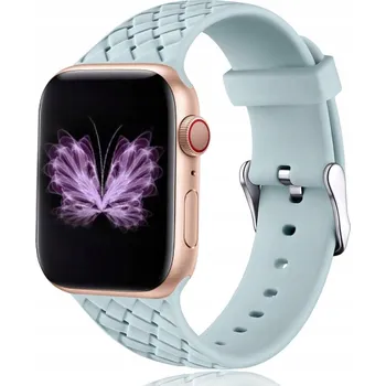 Příslušenství k chytrým hodinkám PÁSEK ŘEMÍNEK PRO APPLE WATCH 42 MM/44 MM SANDGREY M/L