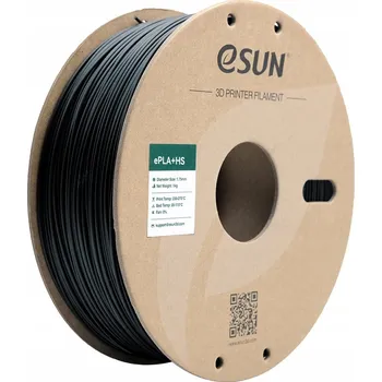 Filament ESun PLA+HS Filament černý 1.75mm 1kg papírová cívka