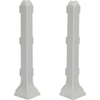 soklová lišta Vnější roh Cezar hliníkový 10 x 80, délka 1 cm, šedý