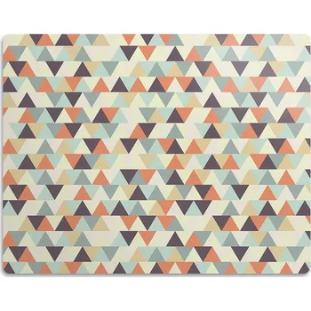 Miska pro psa Podložka pod misku pro psa kočku Malé trojúhelníky 45x35 cm