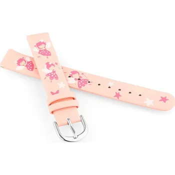 Koženkový řemínek JVD RJ7223.1 14mm, růžový, dětský