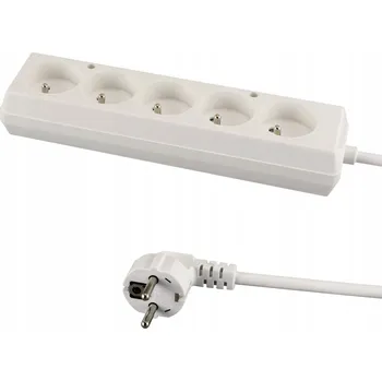 Napájecí kabel Prodlužovací Kabel s uzemněním TOR 5x230V 5m 16A Struhm 04292