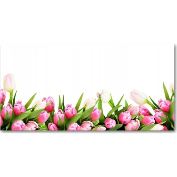 Obraz Panel do kuchyně Růžové tulipány 140x70 cm + LEPIDLO