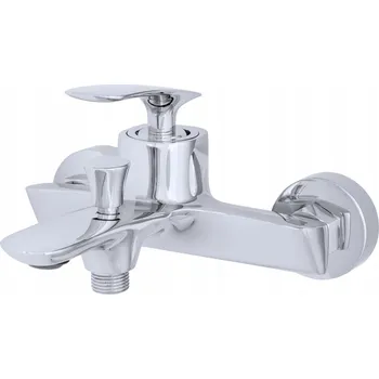 Vodovodní baterie Jednopáková nástěnná vanová a sprchová baterie Gamma Tony stříbrná