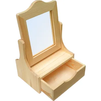 Úložný box Dřevotéka Dřevěná šperkovnice UNO přírodní borovice SP001 23x15 cm Dřevěná šperkovnice UNO přírodní borovice SP001 23x15 cm