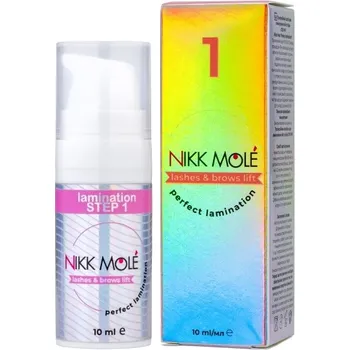 Péče o řasy a obočí Krok 1 pro laminaci obočí a řas Nikk Mole, 10 ml