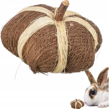 hračka pro malé zvíře Trixie Dýně, hračka pro hlodavce, z kokosových vláken, 9 × 6 cm
