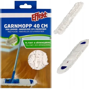 EFFEKT KAPSOVÝ MOP BAVLNĚNÝ 40 CM BAVLNA MIKROVLÁKNO z Norska – hit