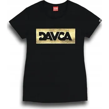 Dámské tričko Dámské tričko DAVCA černé se zlatým logem XS