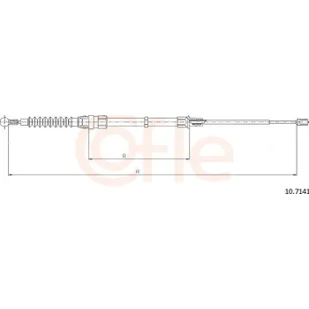 Auto-moto Tažné lanko, parkovací brzda COFLE CFE10.7141