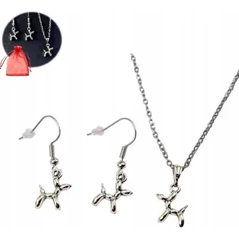 Náhrdelník Náhrdelník a Náušnice Sada pro dívky s pejskem balónkem