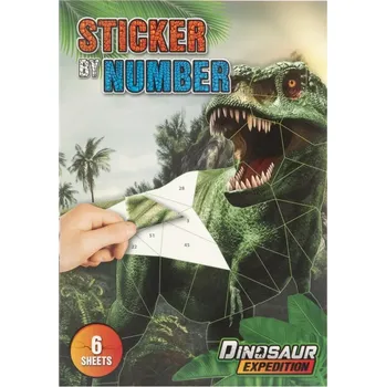 omalovánky Creative samolepkové malování Dinosaurus craft