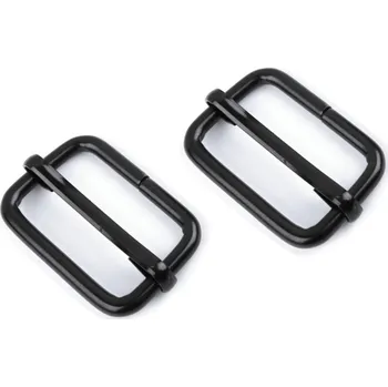 Posunovač na popruhy šíře 25 mm, barva 5 černý lak