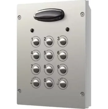 ART 8800 - Systémová kódová klávesnice hliníková 2 kódy, 2 okruhy, modul pro rámečky Videx 8000 Materiál: hliník